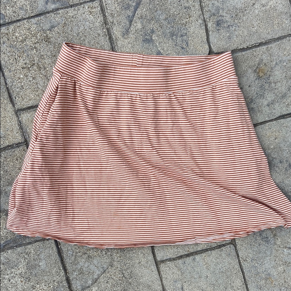 Pact Striped Skirt
